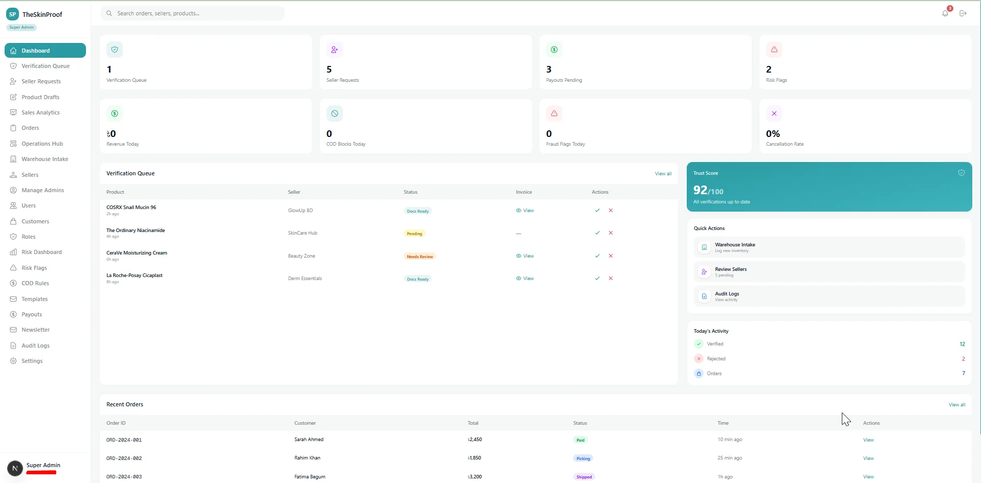 TheSkinProof — Multi-vendor eCommerce platform — screenshot 3